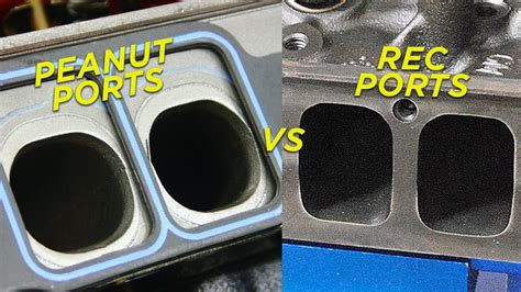 For a street car use the large ovals, (not the peanut ports) . . Peanut port heads vs oval port